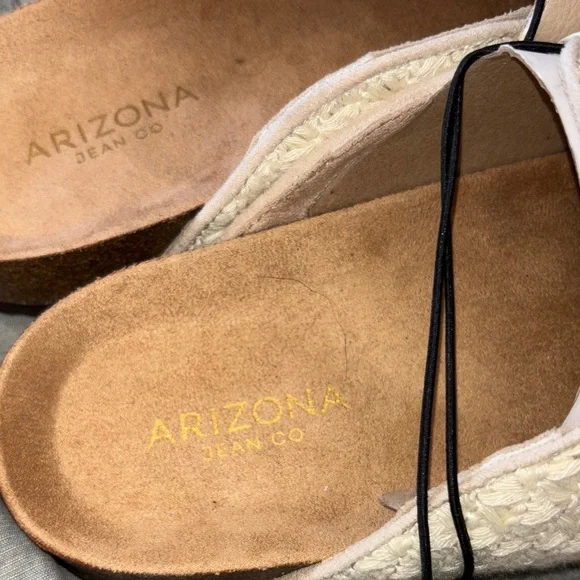 Arizona Jean Company Women's Tan Buckle Mules - Picture 2 of 4